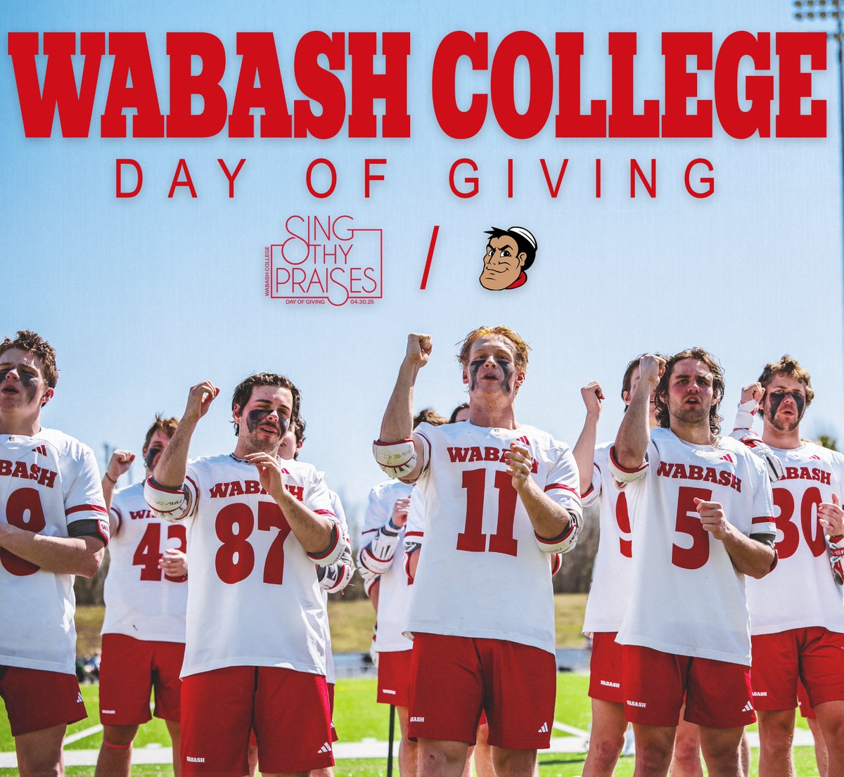 🎵❗ Sing Thy Praises ❗🎵

Wabash's Day of Giving is here! Please consider making a contribution in support of our guys and all their hard work. 

Use affinity challenge code 'Lacrosse', ny and all contributions are greatly appreciated! 

#WAF | #TheRightWay | #TheBrotherhood