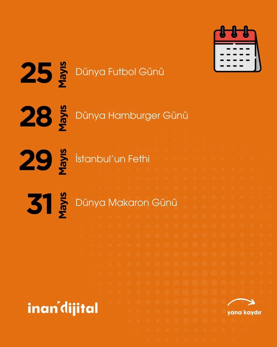 inandijitalcom's tweet image. 📆 Mayıs Ayı Önemli Günler Takvimi Yayında!

📌 Postu kaydedin ve Mayıs ayı boyunca planlamanızı yaparak fark yaratın!

Daha fazla ipucu ve strateji için bizi takip edin ve inandijital.com’u ziyaret edin! 🚀

#SosyalMedya #İçerikPlanlama #InanDijital #DijitalPazarlama