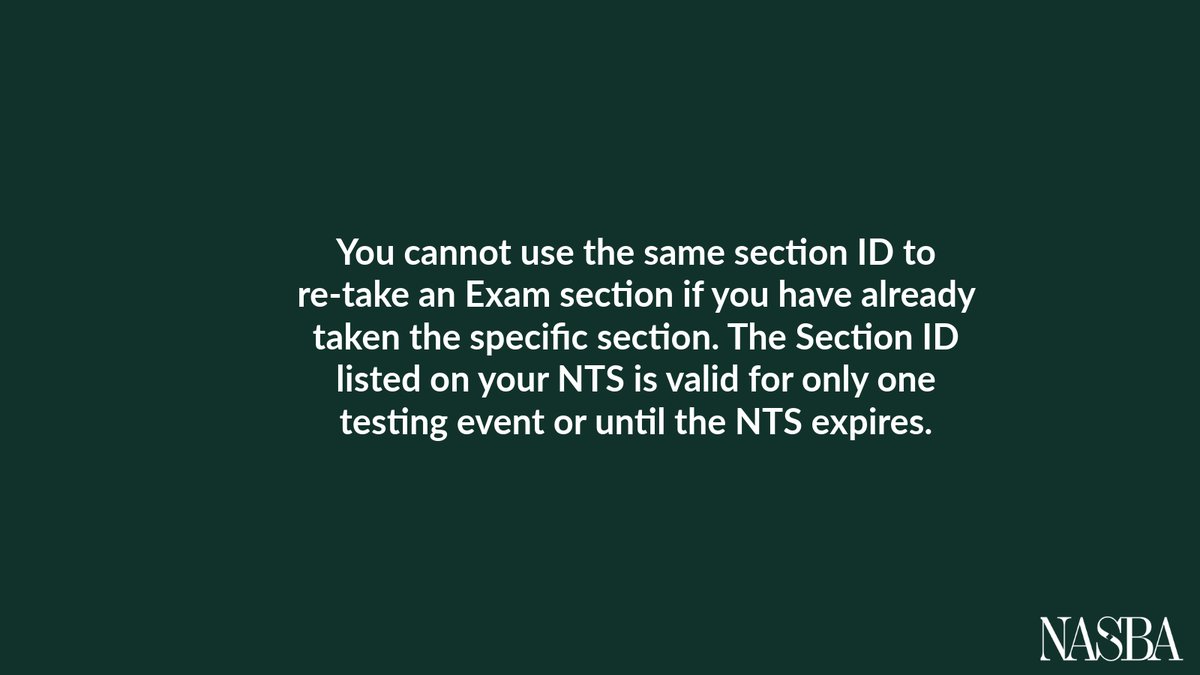 You are allowed to have more than one active NTS at a time. You may not have more than one active NTS for the same sections though. Once you have received a score for a specific section, then the section ID is no longer valid, and you may re-register for the section.
