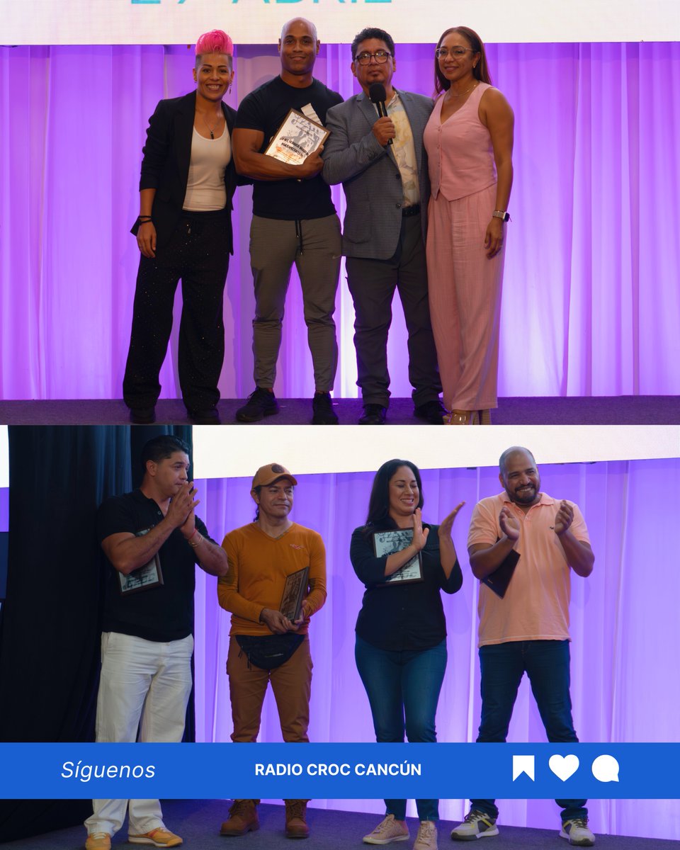TuRadioCROC's tweet photo. La CROC Cancún se llenó de ritmo y alegría para celebrar el Día Internacional de la Danza, gracias al apoyo del Lic. @MarioMachucaS💃✨.
Fue una jornada llena de talento, donde se reconoció a bailarines, productoras de animación que brillaron con su arte y pasión. https://t.co/S2IdtZsn1a