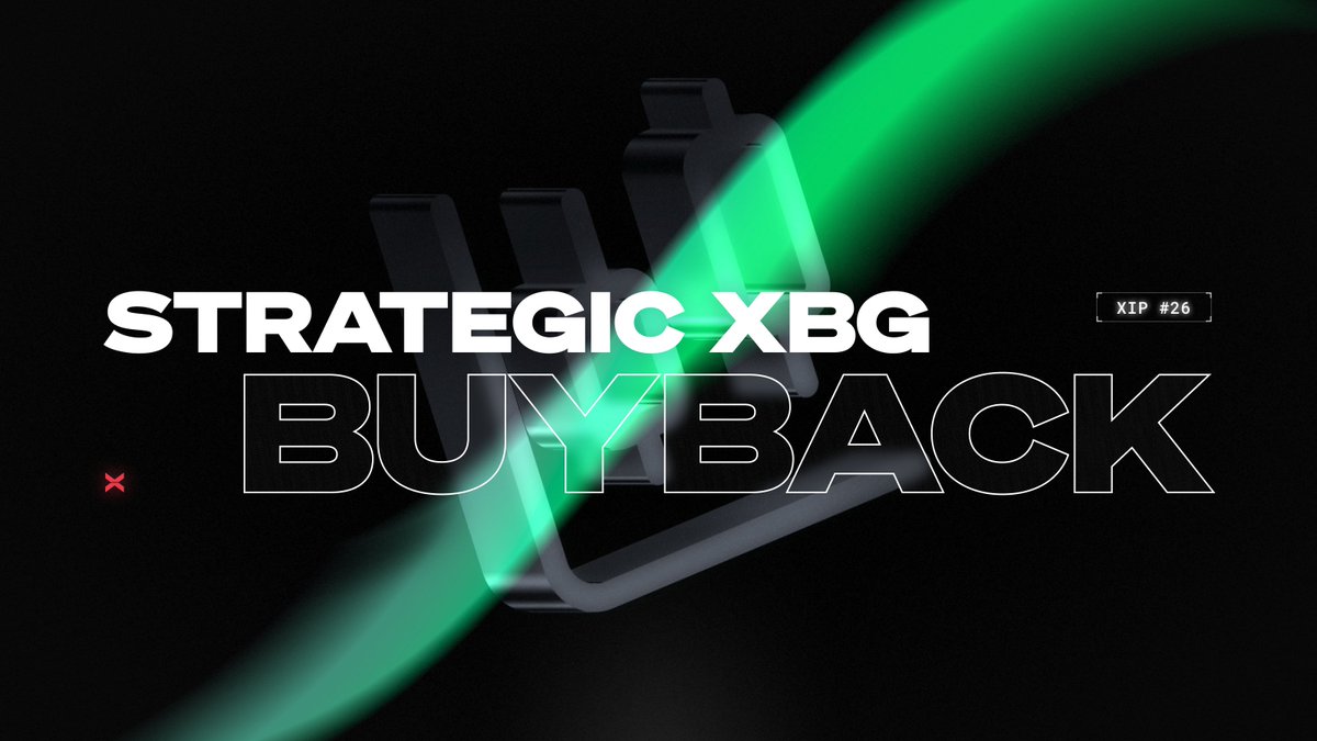 New Proposal Alert 🚨

We suggest executing a $1,000,000 buyback of $XBG to create strong token momentum as positive sentiment returns to the market.

More details in the proposal below ↓