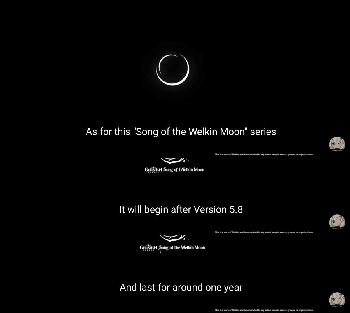 IamRobutt's tweet image. So the &quot;Song of the Welkin Moon&quot; series will be chapter 6.x in Genshin and will last about a year. It will take place in Nod Krai and maybe other places. Just like for the Amphoreus chapter in HSR, Hoyo decided to make Genshin&apos;s future main story quest span more than 3-4 patches.