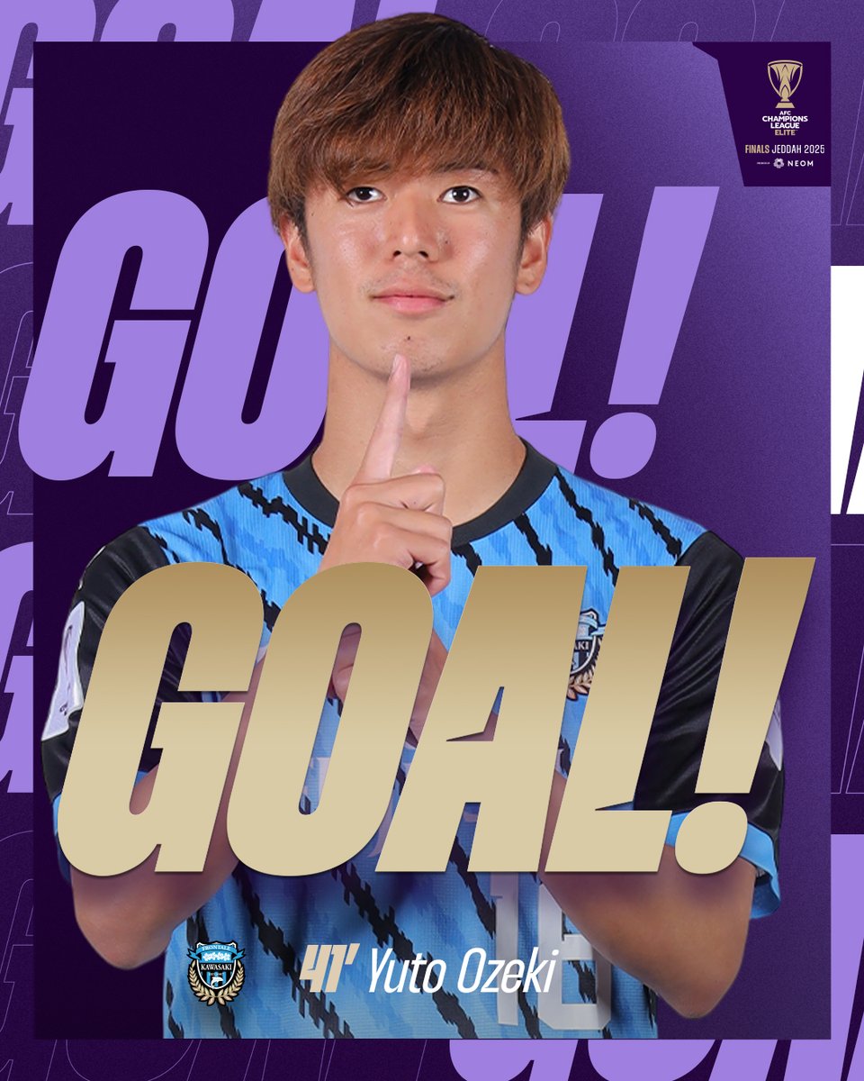 GOAL | 🇸🇦 Al Nassr 1️⃣-2️⃣ Kawasaki Frontale 🇯🇵

Yuto Ozeki restores the lead for Frontale! 

Watch Live 🔗 gtly.to/qs_gZzTRJ

#ACLElite | #NSRvKWF