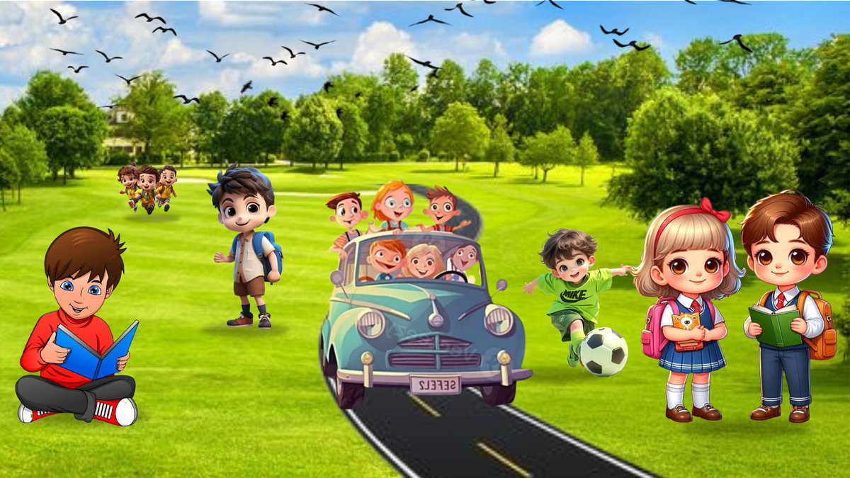 Adventure, learning, and laughter — all in a day's fun!
Whether it’s reading under the sun, kicking a ball, or cruising with friends, childhood is a journey worth celebrating. 
#KidsAtPlay #ChildhoodAdventures #LearningThroughFun