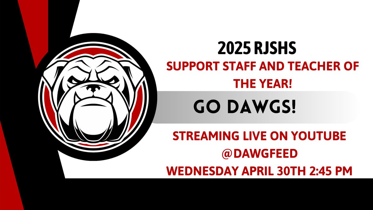 Dawgfeed (@dawgfeed) on Twitter photo Don't miss the 2025 Rossville Junior Senior High School Support Staff and Teacher of the year Ceremony Streaming live on youtube.com/@dawgfeed321 at 2:45 pm!!! #GODAWGS <a href="/RossvilleDawgs/">Rossville Dawgs</a> Don't miss the 2025 Rossville Junior Senior High School Support Staff and Teacher of the year Ceremony Streaming live on youtube.com/@dawgfeed321 at 2:45 pm!!! #GODAWGS <a href="/RossvilleDawgs/">Rossville Dawgs</a>