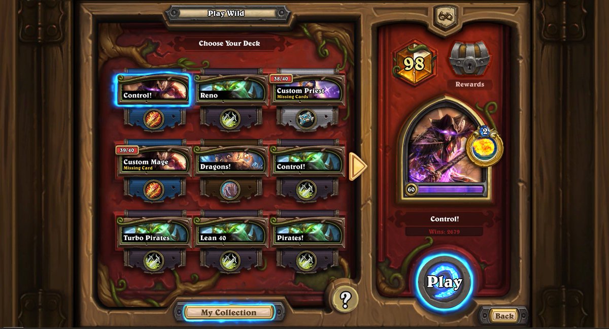 Top 100 wild with Hostage Mage. By far my favorite deck 😍

#wildhs <a href="/neon31HS/">Hearthstone-Decks.net</a>