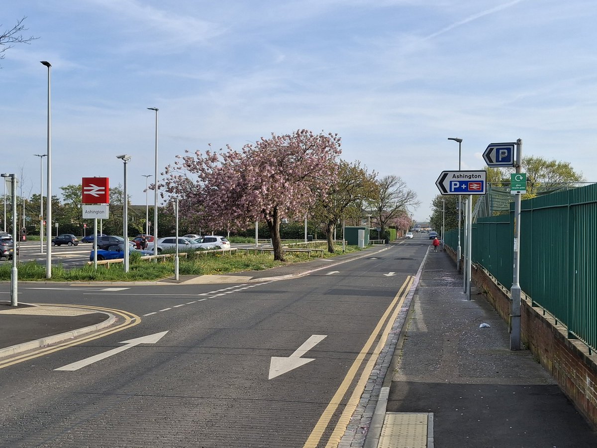 DariusAstell's tweet photo. Ashington, Northumberland - at the end of Britain's most recently reopened line to passengers.  250,000 trips on the line so far and counting... https://t.co/LSEEOLZB2R