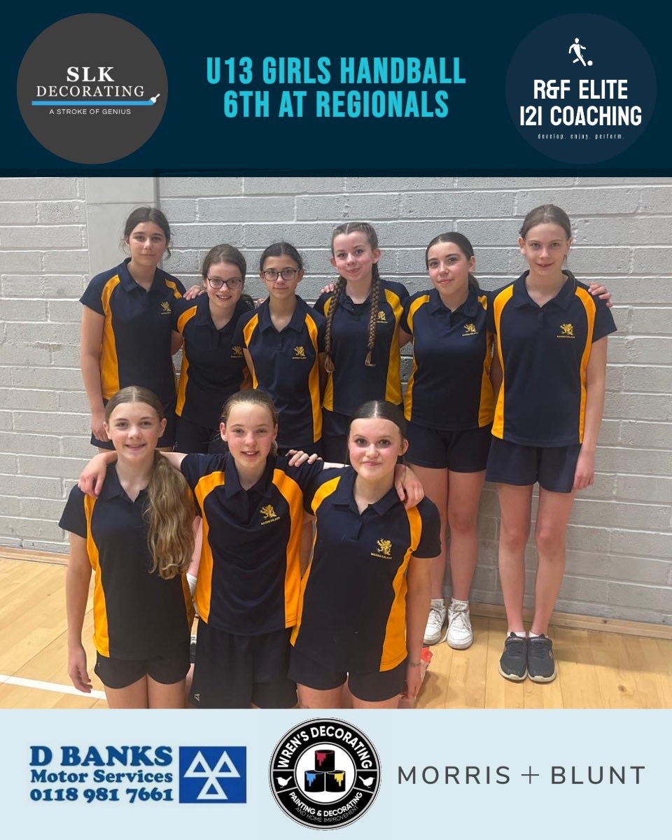 Well done to the Yr7/8 girls who travelled to Bournemouth today for the South Central Regional round of the England Handball National competition.

The girls are very much starting out on their handball journeys, but can be proud with their efforts to finish 6th in the South!