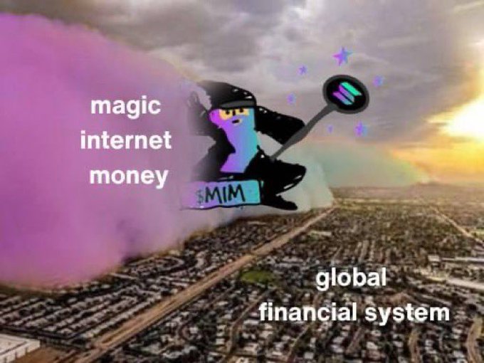 GM $MIM Wizards..
Let's continue to cast spells.

Magic Internet Money is everlasting..

#MagicInternetMoney #Bitcoin #Solana #Memecoin #BullRun 
#Crypto #defi