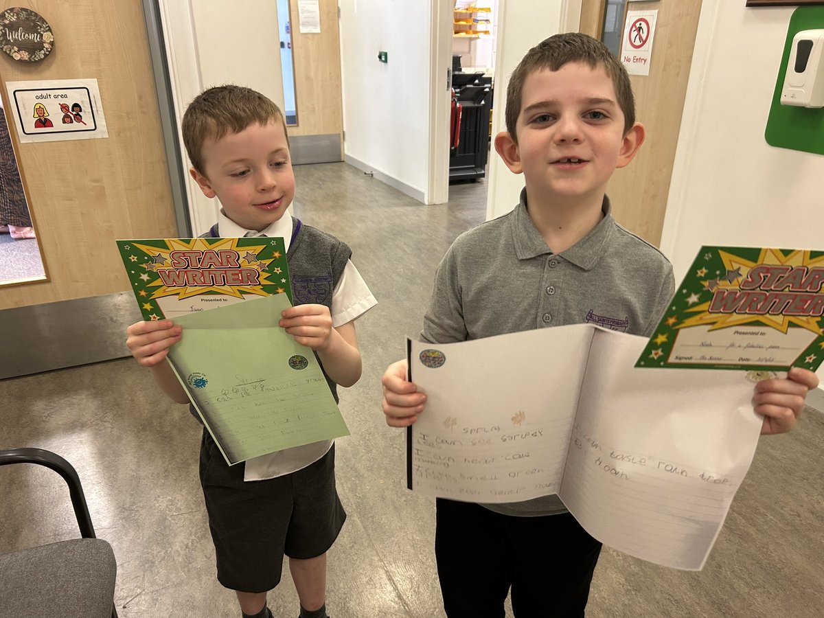 VBonnar (@bonnar_v) on Twitter photo I was delighted when I got a visit from these boys from CLB2 who shared their poems that they had written all about Spring!
<a href="/ASPMissD/">Miss Docherty CLB2</a>
<a href="/ASP180/">All Saints Primary School, Greenock</a> I was delighted when I got a visit from these boys from CLB2 who shared their poems that they had written all about Spring!
<a href="/ASPMissD/">Miss Docherty CLB2</a>
<a href="/ASP180/">All Saints Primary School, Greenock</a>