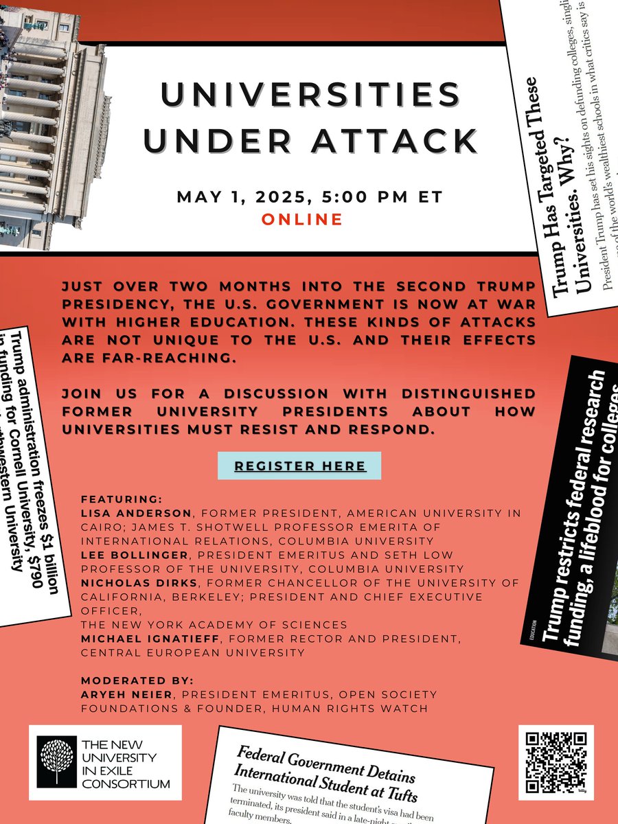 New University in Exile Consortium tweet media