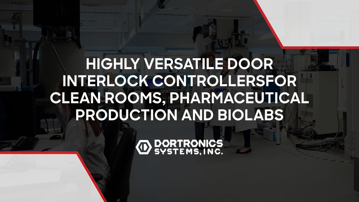 Dortronics’ field-configurable interlock controllers are ideal for cleanrooms and labs, offering easy setup and reliable performance. #EasySetup #CleanroomSafety

buff.ly/jWad4IY