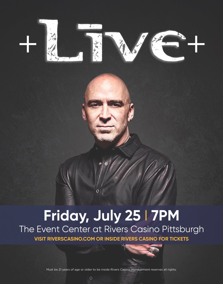 Pennsylvania! We are performing in Pittsburgh on July 25th at Rivers Casino. Tickets are on sale now! Buy yours using the link in our bio. #livetheband #edkowalczyk
