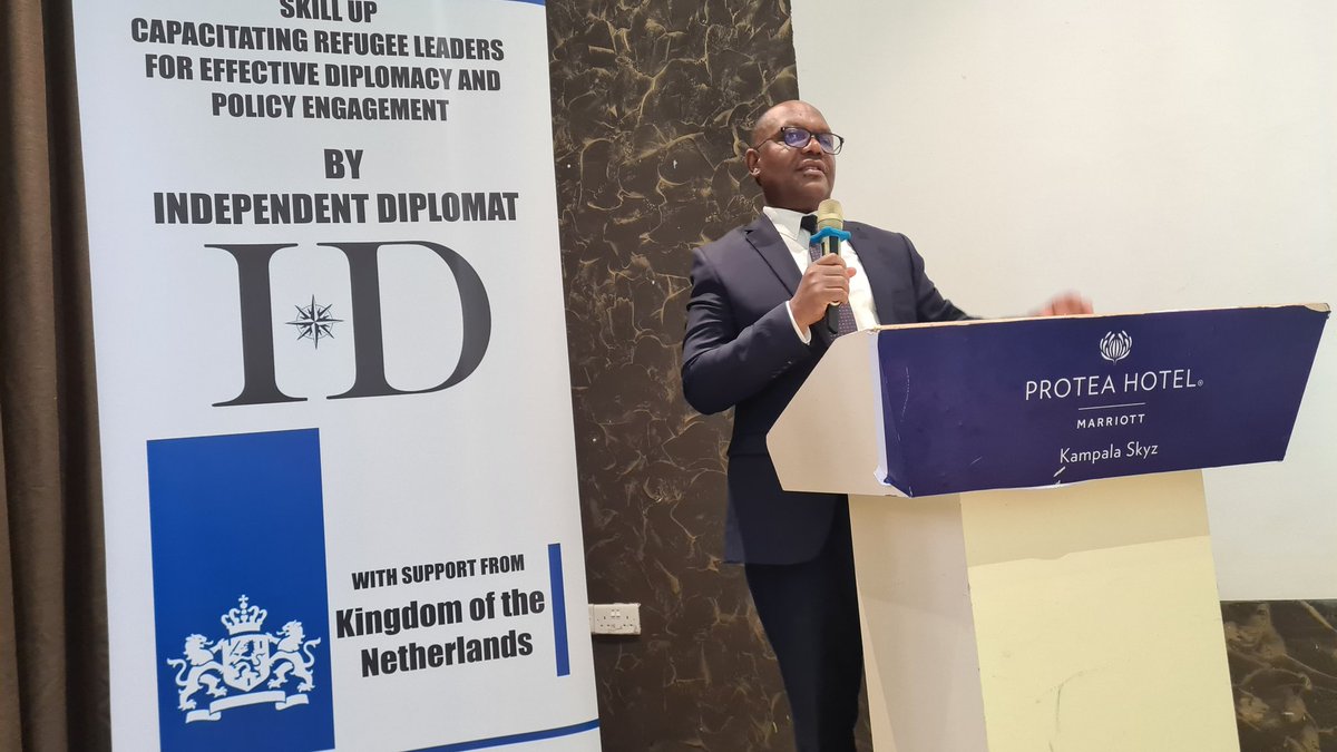 valerymbaoh's tweet photo. Thanks to the @DutchMFA, @IDiplomat team is in Uganda 🇺🇬 this week to train refugee leaders in basics of diplomacy &amp; help them develop a diplomatic strategy for future meaningful engagement in policy discussions
@NLinUganda
@NLinKenya
@NLinEthiopia
@RefugeesUganda
@BigirwaJoselyn https://t.co/DCK0vfsX8W