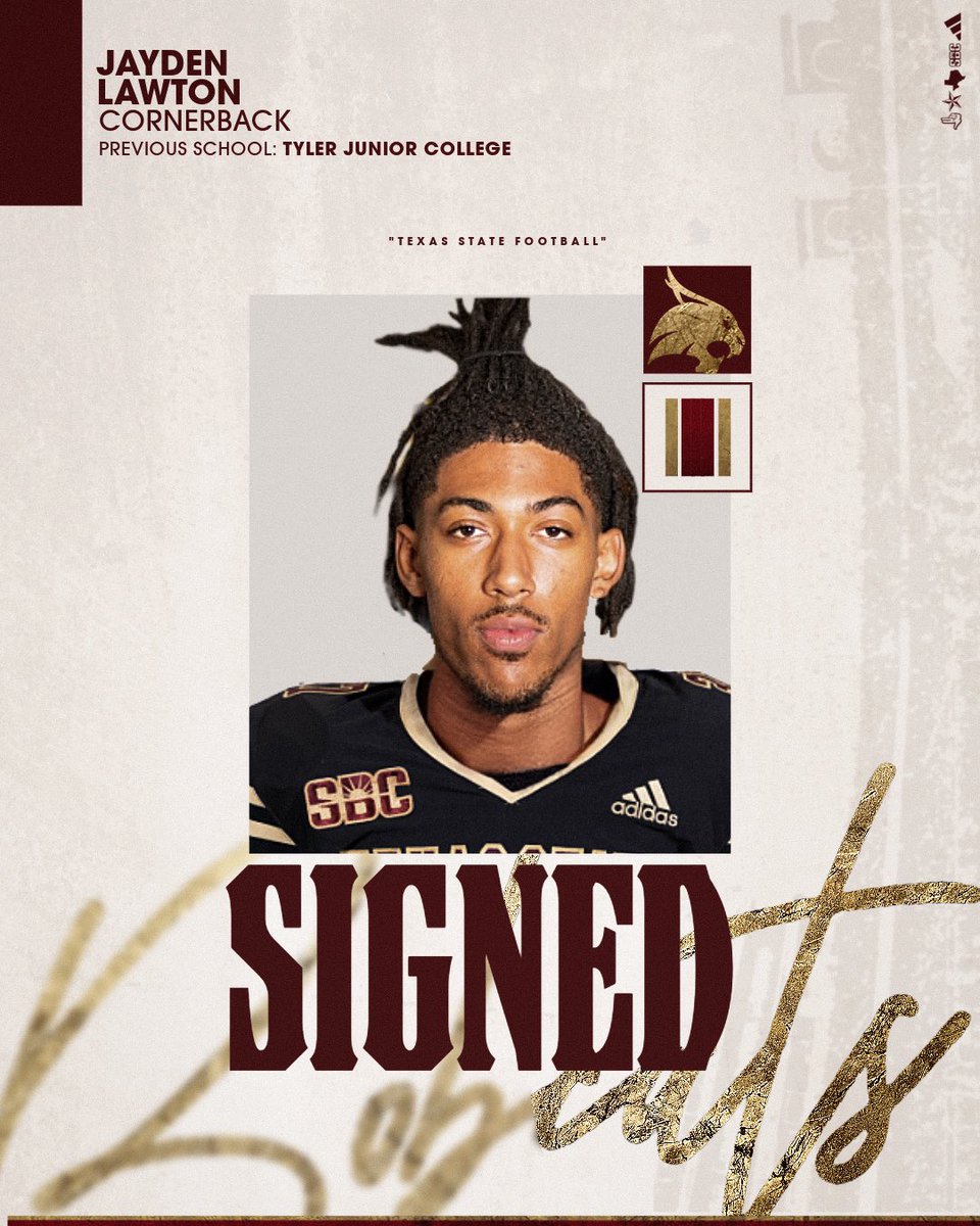 Texas State Football (@txstatefootball) on Twitter photo ๐๐ข๐ ๐ง๐๐, ๐ฌ๐๐๐ฅ๐๐ ๐๐ง๐ ๐๐๐ฅ๐ข๐ฏ๐๐ซ๐๐โ๏ธ
Welcome home <a href="/jayden_lawton/">Jayden Lawton</a>
#EatEmUp ๐๐ข๐ ๐ง๐๐, ๐ฌ๐๐๐ฅ๐๐ ๐๐ง๐ ๐๐๐ฅ๐ข๐ฏ๐๐ซ๐๐โ๏ธ
Welcome home <a href="/jayden_lawton/">Jayden Lawton</a>
#EatEmUp