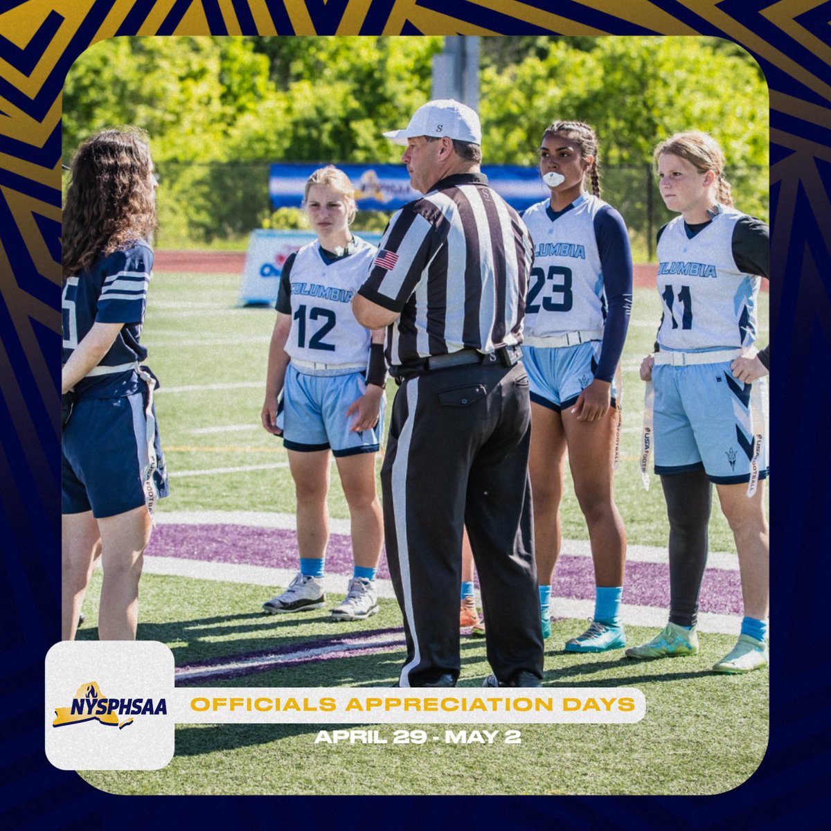 From the gridiron, to the track, the putting green and beyond, our officials are the core to helping student-athletes know the game and get better at their craft, and we owe much of our Spring success to them!

Make sure to say thank you to your game officials during this Spring