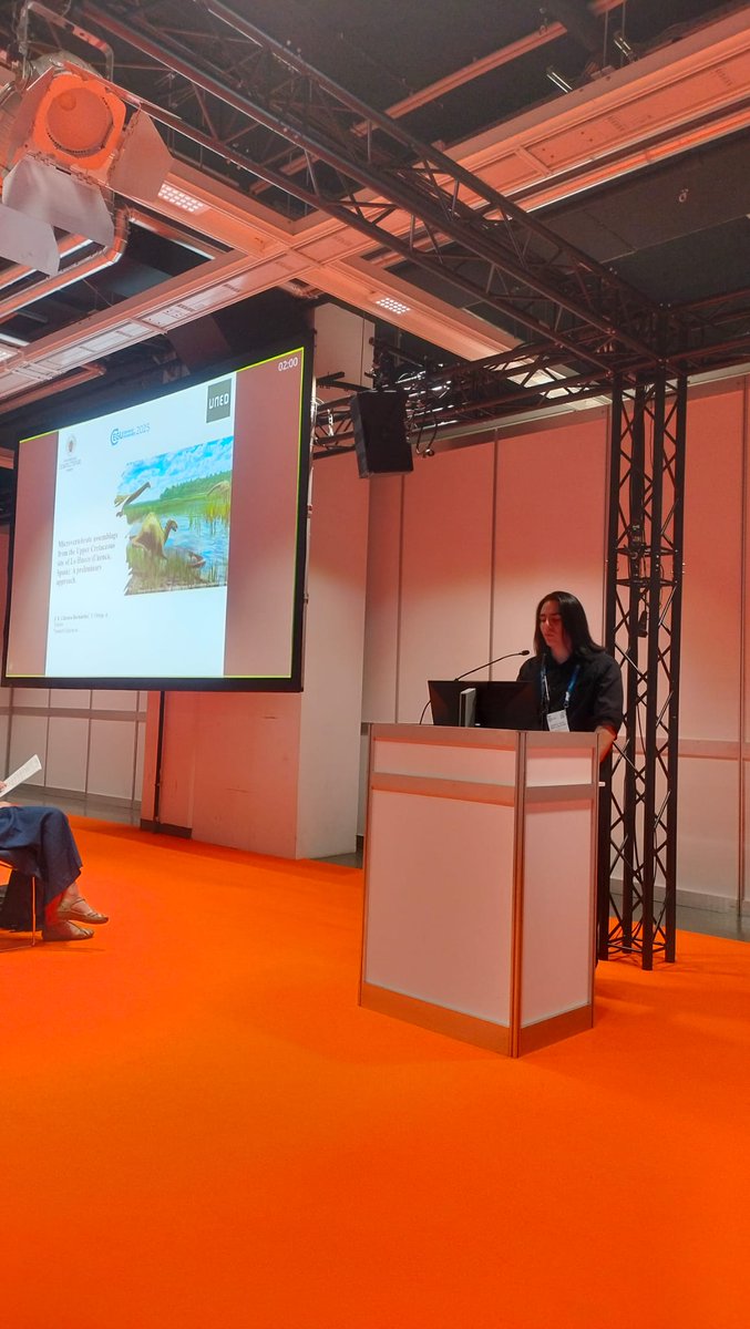 toriceslab's tweet image. Jonathan Silvino Cabrera ha presentado en la sesión PICO de la #EGU25 su trabajo sobre los microvertebrados del yacimiento de Lo Hueco (Cretácico superior, Cuenca). @EuroGeosciences @geologicasUCM @UNED @frco_ortega @atorices_angie