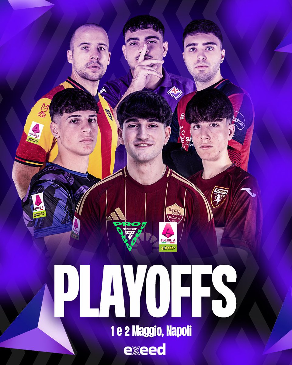 Domani iniziano le fasi finali della eSerie A! 💪

I nostri pro sono pronti a scendere in campo! 🎮⚔️

Chi vince domani si aggiudica un posto alle Finals del 2 maggio! 🏆

👉 swipe per vedere il bracket completo

#timetoexeed #exeed #eafc #seriea #finals