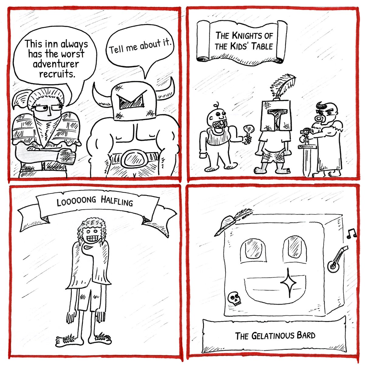 MiniRollout's tweet photo. 2 player party problems. #dnd #dndcomic #webcomic #dndwebcomic #dungeonsanddragons #dndmeme #dndrogue #dndbarbarian #gelatinous cube https://t.co/WydkY2bNgP