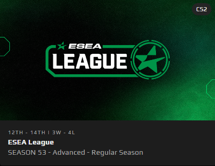 Need some players for ESEA Advanced, some experience or mega elo required, and preferably no communication barrier