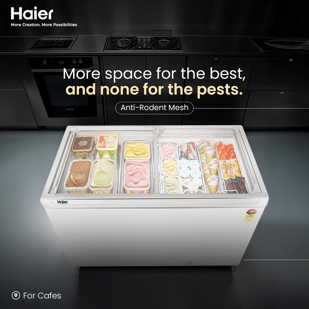 IndiaHaier's tweet image. From bakeries to big kitchens, Haier Deep Freezers come packed with features that keep your ingredients fresher, longer, and your worries out of the picture. Swipe through to meet the freezer that means business.

#Haier #DeepFreezer #GlassTop #SingleMouldDoorFrame