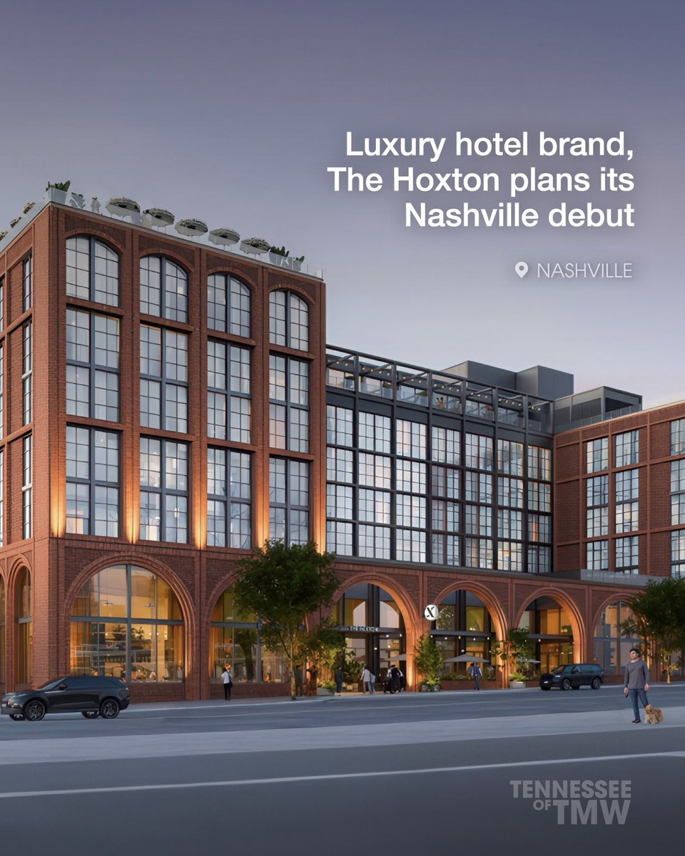 The Hoxton is officially bringing its acclaimed luxury hotel experience to Nashville, with a striking new 200-room property set to rise in the heart of Pie Town by 2027.
