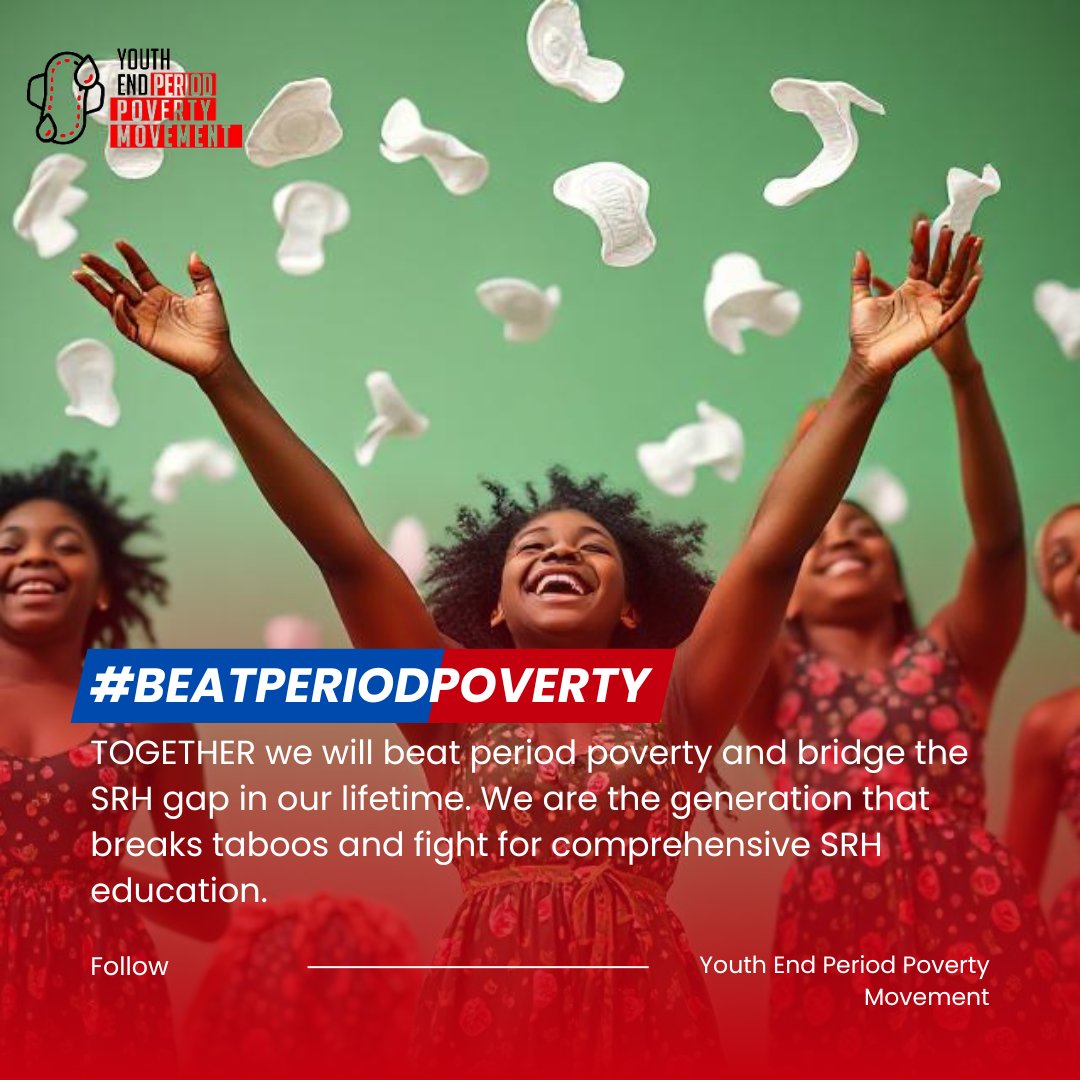 ✊️There’s no turning back. No two ways about it. This is our fight, our moment. TOGETHER, we will dismantle period poverty and bridge the sexual and reproductive health gap in our lifetime. No more silence, no more stigma, no more barriers.
#beatperiodpoverty <a href="/PeriodMagazine/">Period!</a>