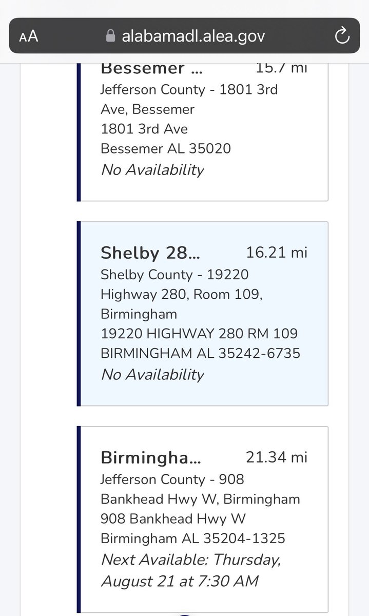 AprilDortch's tweet photo. Dear @USGovTravel Please allow passport agencies to do expedited passports for DOMESTIC travel because having the earliest appt in August is diabolical. @USGovernmentNew @realDonaldTrump @ABC @CBSNews @FoxNews https://t.co/R2FOcZquGy