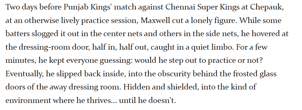 This makes me sad. Come back to RCB next year maxi 🥲❤️