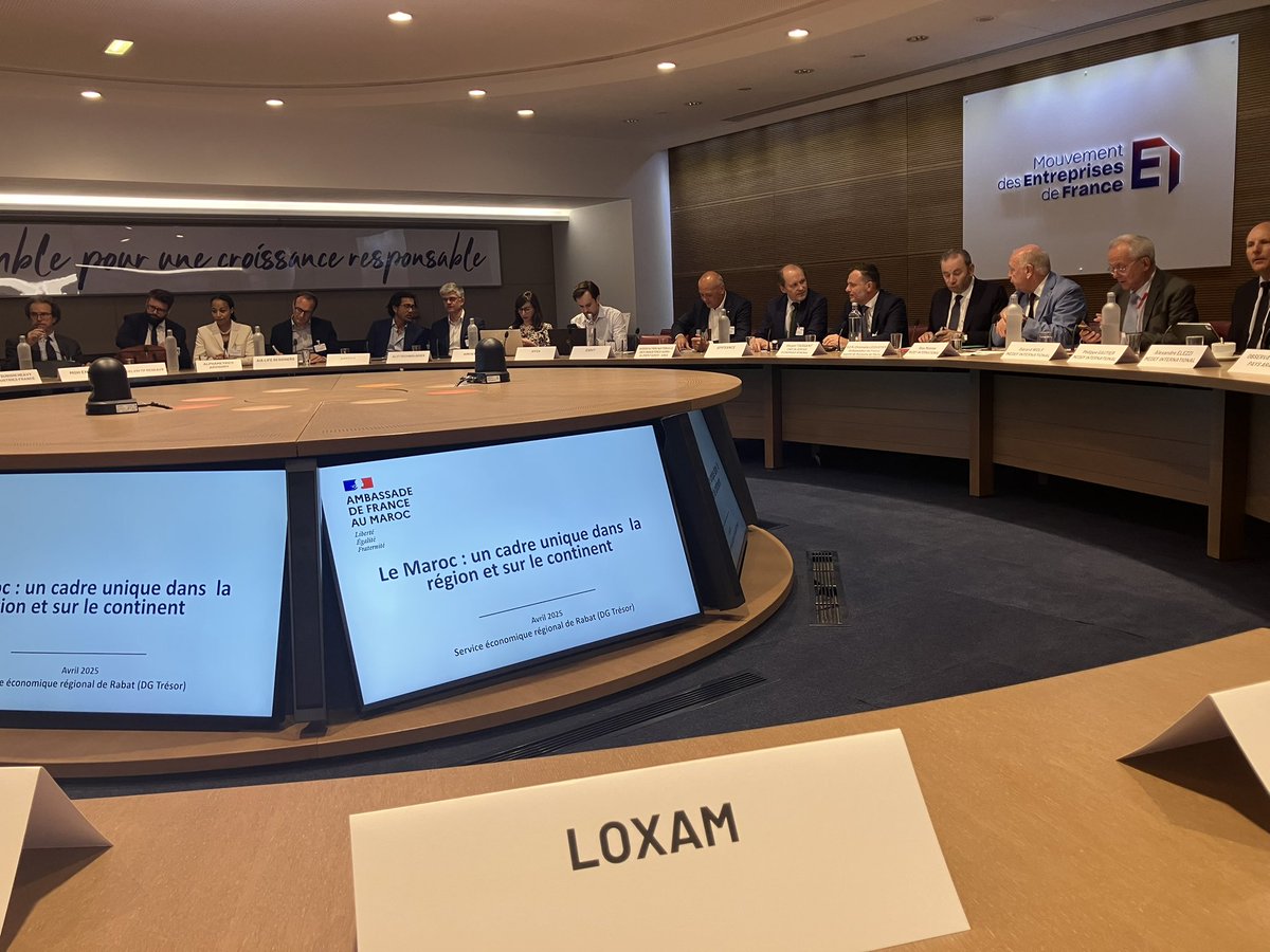 Heureux d’avoir participé à la rencontre avec S.E. M. Christophe Lecourtier, Ambassadeur de France au Maroc.

Un échange riche qui illustre la force du partenariat franco-marocain, fondé sur la confiance, l’innovation et une ambition partagée.

#FranceMaroc #Coopération