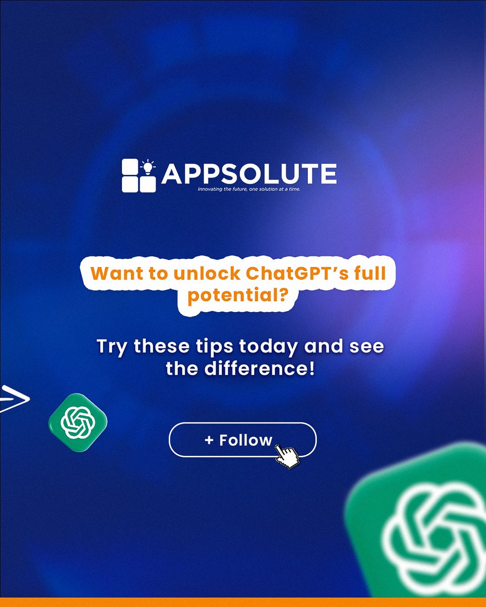 appsolutehub's tweet image. Swipe this short guide. Try the fixes.
Your next result will hit differently.

Follow @appsolutehub for more 🔥 

#AppSolute #PromptFix #ChatGPTTips #AIWriting #AICopywriter #BetterWithAI #PromptStrategy #fypシ