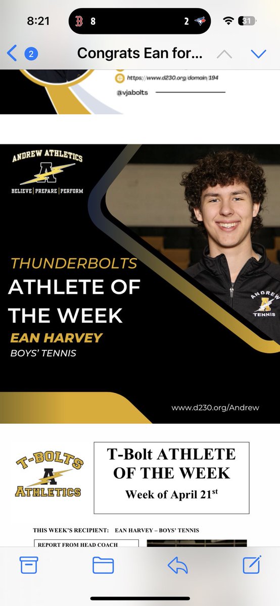 Congrats to Ean