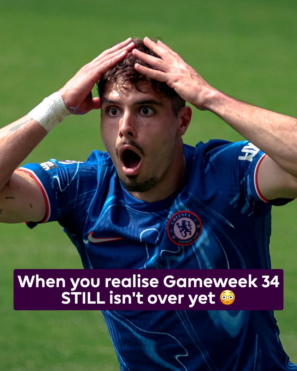 OfficialFPL's tweet photo. It's Wednesday my dudes and there's STILL another match to play in Gameweek 34 😲

How's your current #FPL points tally for GW34 looking? 👀 https://t.co/jLaQvJPTDe