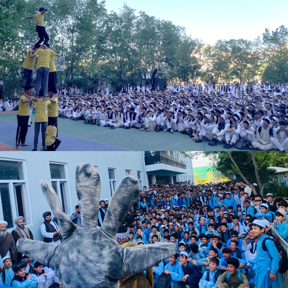 Our mobile team is touring provinces with their popular hand-washing show, teaching hygiene alongside local teams that add circus flair.
#hygiene #schools #socialcircus