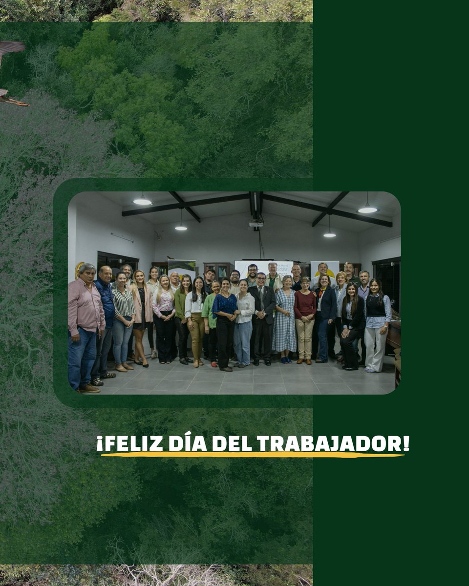🎉🐦 ¡Feliz Día del Trabajador!
Hoy celebramos a quienes cuidan la naturaleza con pasión y compromiso. 🌱
Gracias al equipo de Guyra Paraguay, guardaparques, técnicos, socios y directivos por su entrega en la conservación.

¡Su labor hace la diferencia! 💚