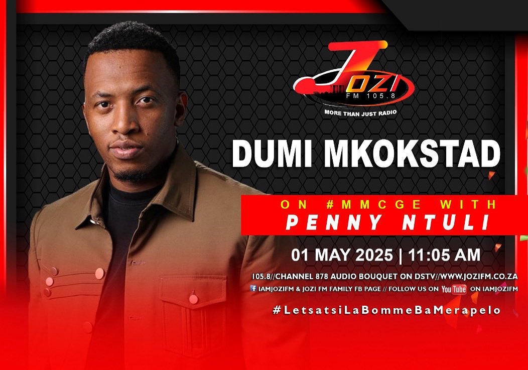 Live on <a href="/jozifm/">Jozi FM</a> Tomorrow 11:05 

Please tune in 
Don't miss out. 😁
