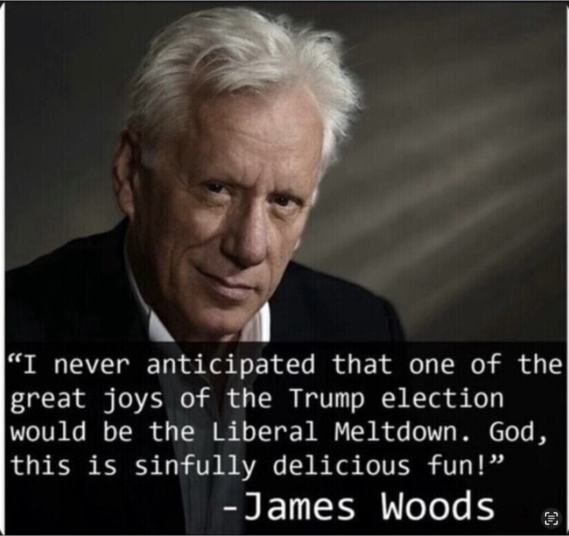 Mr. Woods I was well of how delightful the melt down would be. It's still aggravating when the Communist left think their view of America is correct. #HIAW 🇺🇸🇺🇸🇺🇸