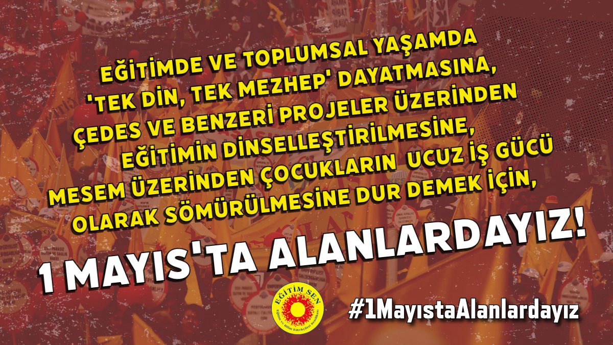 KemalIrmak_'s tweet image. Gün Gelir Zorbalar Gider.
#1MayıstaAlanlardayız
