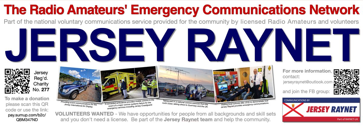 JerseyRAYNET's tweet image. JARS and Jersey Raynet will be at the Boat Show this weekend with the new Radiocomms Response Vehicle and a load of radio/tech on display. Come along to find out all about Radio Comms and tech in Jersey. We're stand 4 between the Fire Service and the Police on the Albert Pier.