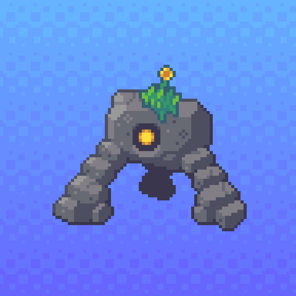 SecondEgg42's tweet photo. My submission for #weeklypixeljourney, this time the theme is Rock! (64x64)

#pixelart https://t.co/YemqJDYNKe