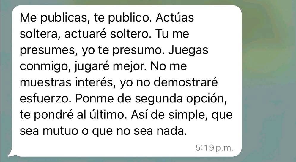 Que sea mutuo o mejor nada 💗