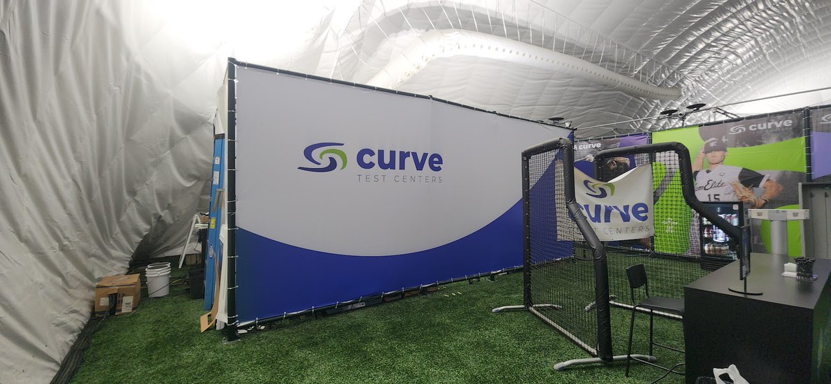 Add color and make a bold statement with custom branding solutions for any space. Take a look at these before &amp; after pictures from the curve testing facility at Lakepoint Sports. If interested, please call The Windscreen Factory at (888) 619-2228 today.  #customdesign #banners