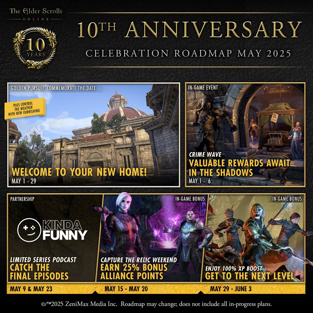 🦹 Crime Wave Mini-Event 
🎬 Even more KindaFunny Episodes on the way
⬆️ XP Boost Mini-Event
And even more await in May!
Read on: beth.games/42CgGEr