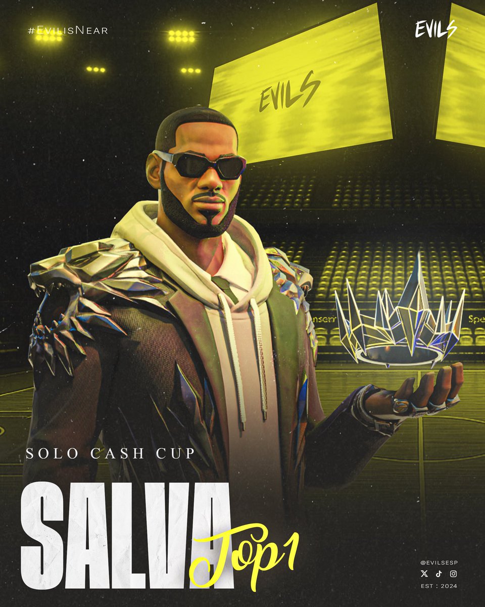 Solo cash cup final :

Evil <a href="/IxSalvatore/">Salvatore</a> 🥇

#EvilisNear