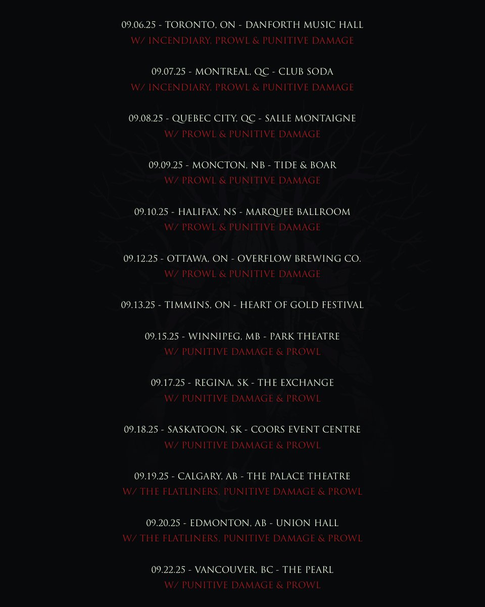 Comeback Kid are bringing it back home 🇨🇦

Artist Presale: Thursday May 1, 2025 @ 10am Local Time (Password: WTD2025) 🚨

General Sale: Friday May 2, 2025 @ 10am LOCAL