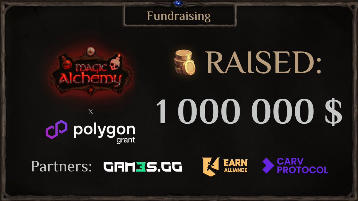 💼 MA Labs raises $1,000,000 investment - a major step in Magic Alchemy's journey 💼

MA Labs, the indie studio behind the development of Web3 game Magic Alchemy, has successfully closed a $1,030,920 fundraising round. This is an important milestone for the project and another
