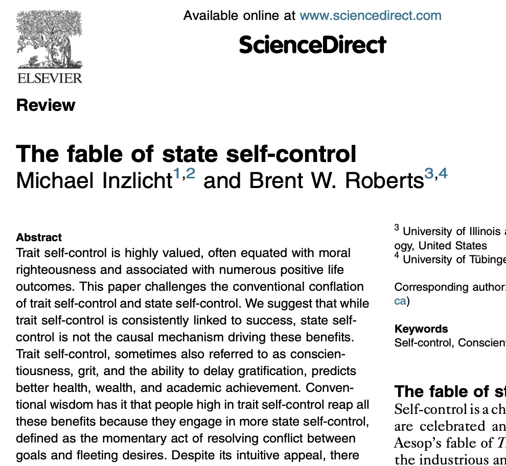 Jim Coan (@jimcoan) on Twitter photo This paper by <a href="/minzlicht/">Michael Inzlicht</a> and Brent Roberts is worth studying. It's been in my head all day because it's so true. Link below. This paper by <a href="/minzlicht/">Michael Inzlicht</a> and Brent Roberts is worth studying. It's been in my head all day because it's so true. Link below.