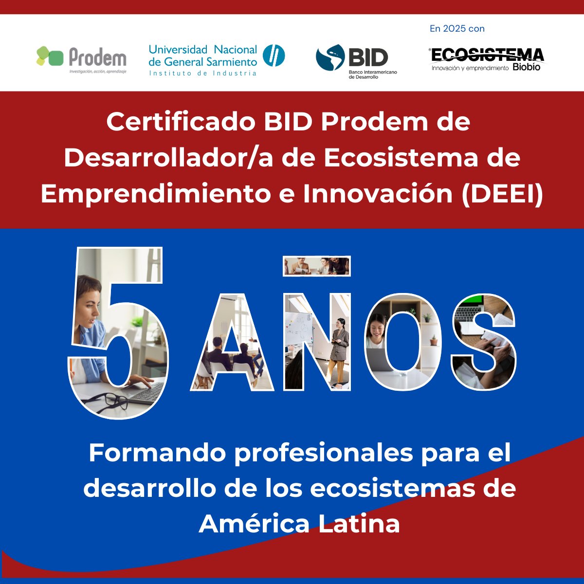 🤝 En el Certificado BID-Prodem DEEI, el trabajo grupal sobre casos reales es uno de los componentes más relevantes: es una oportunidad para conectar saberes, experiencias y miradas diversas que enriquecen cada proceso de aprendizaje

📆 ¡QUEDAN 2 DÍAS!
🔗 es.surveymonkey.com/r/14STDEEIConce