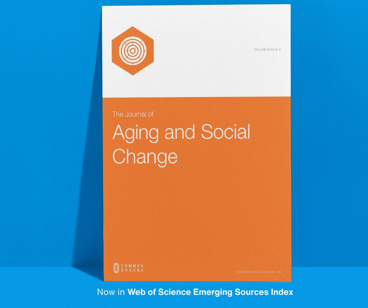 The Journal of Aging and Social Change is now indexed in Web of Science ESCI (Clarivate)—recognizing our commitment to quality research on the social aspects of aging. Learn more about the journal: agingandsocialchange.com/journal