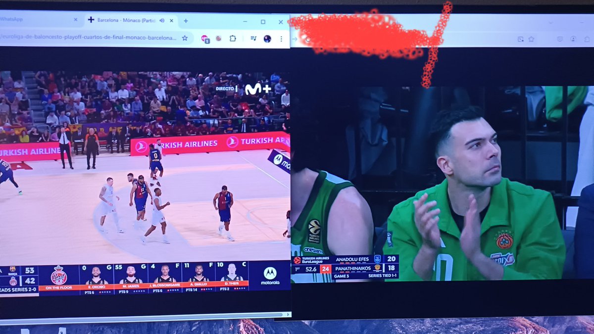 Se puede evitar esto, pero ya que se tienen que solapar, pues a disfrutarlo.